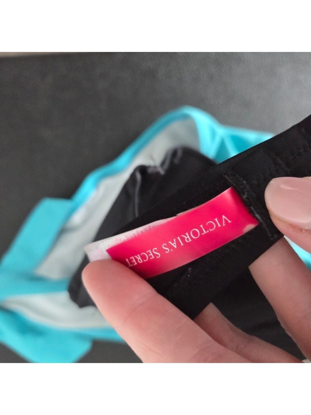 Victoria Secret & Bluenotes Black and Aqua Bikini Set - Picture 4 of 4